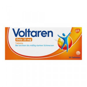Produktbild von VOLTAREN Dolo 25 mg &uuml;berzogene Tabletten