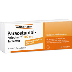 Produktbild von PARACETAMOL-ratiopharm 500 mg Tabletten