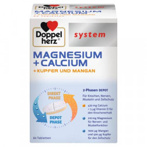 Produktbild von DOPPELHERZ Magnesium+Calc.+Kupfer+Mangan syst.Tab.