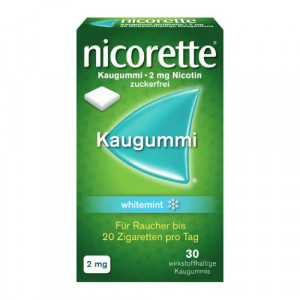 Produktbild von NICORETTE Kaugummi 2 mg whitemint