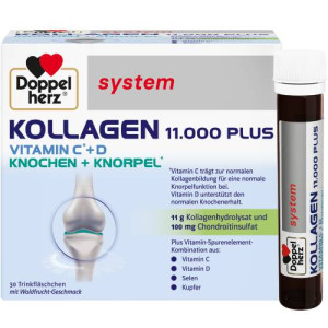 Produktbild von DOPPELHERZ Kollagen 11.000 Plus system Ampullen