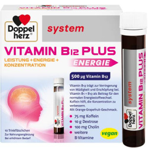 Produktbild von DOPPELHERZ Vitamin B12 Plus system Trinkampullen