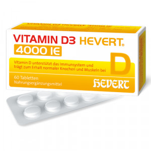 Produktbild von VITAMIN D3 HEVERT 4000 I.E. Tabletten