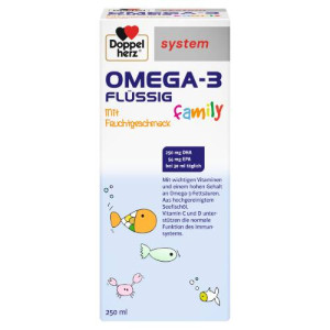 Produktbild von DOPPELHERZ Omega-3 fl&uuml;ssig family system