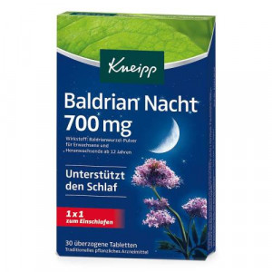 Produktbild von KNEIPP Baldrian Nacht 700 mg &uuml;berzogene Tab.
