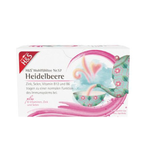 Produktbild von H&S Heidelbeere m.B-Vitaminen Zink und Selen Fbtl.
