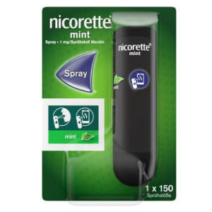 Produktbild von NICORETTE Mint Spray 1 mg/Spr&uuml;hsto&szlig; NFC