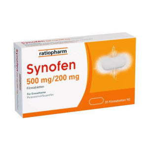 Produktbild von SYNOFEN 500 mg/200 mg Filmtabletten