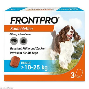 Produktbild von FRONTPRO 68 mg Kautabletten f.Hunde >10-25 kg