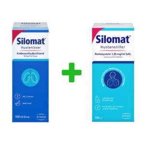 Produktbild von Silomat Hustenl&ouml;ser 100 ml + Silomat Hustenstiller 100 ml Sparset